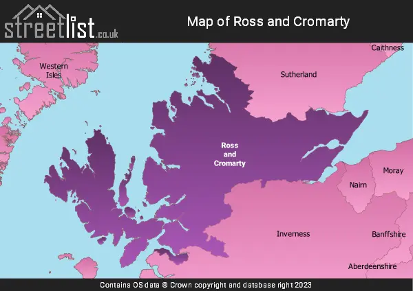 Map of Ross and Cromarty